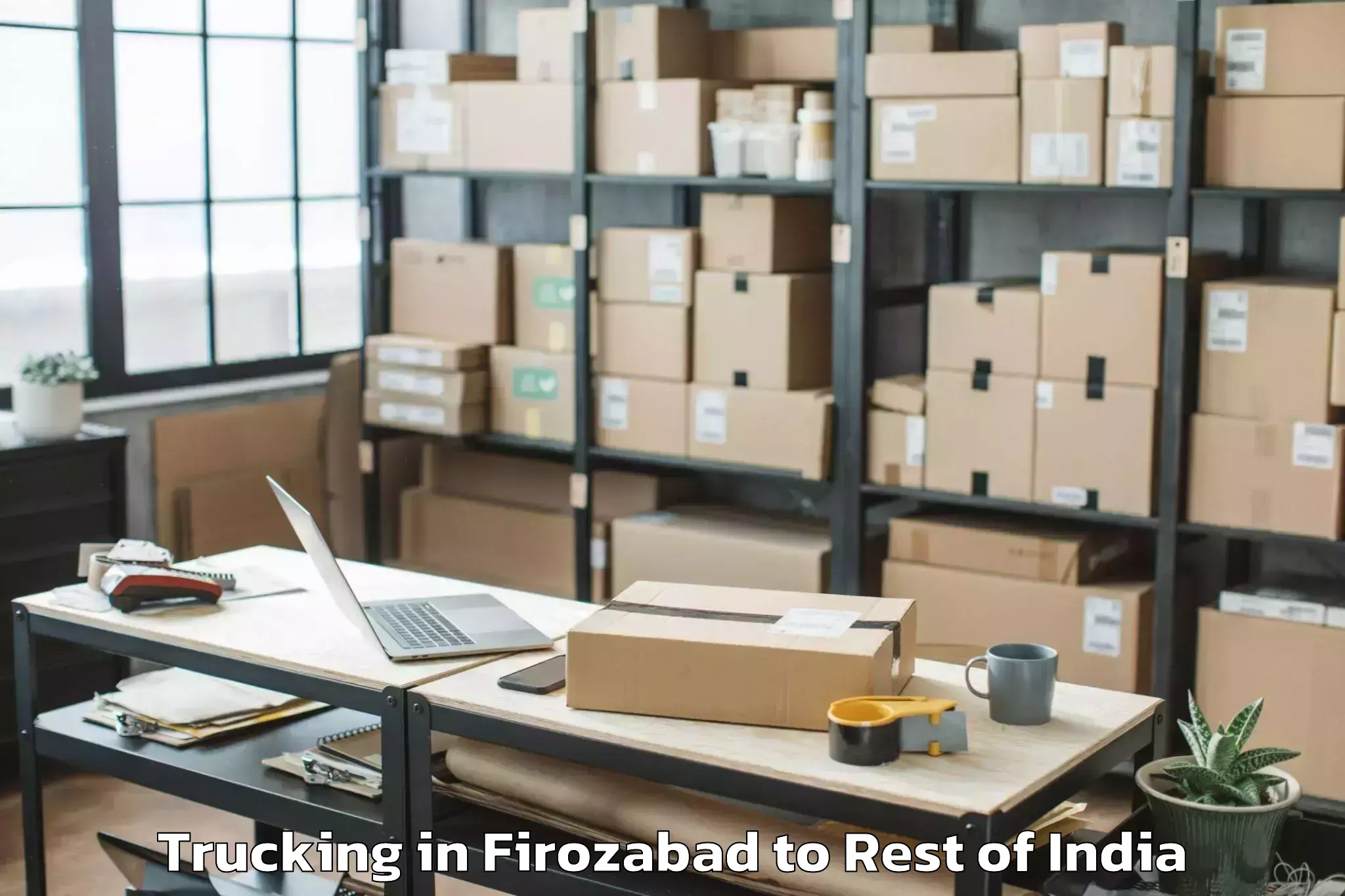 Reliable Firozabad to Iit Jammu Trucking